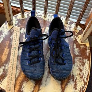 Blue Basketball Sneakers with Black Accents Youth Size 4